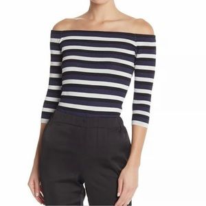 Rachel Roy off the shoulder body con sweater